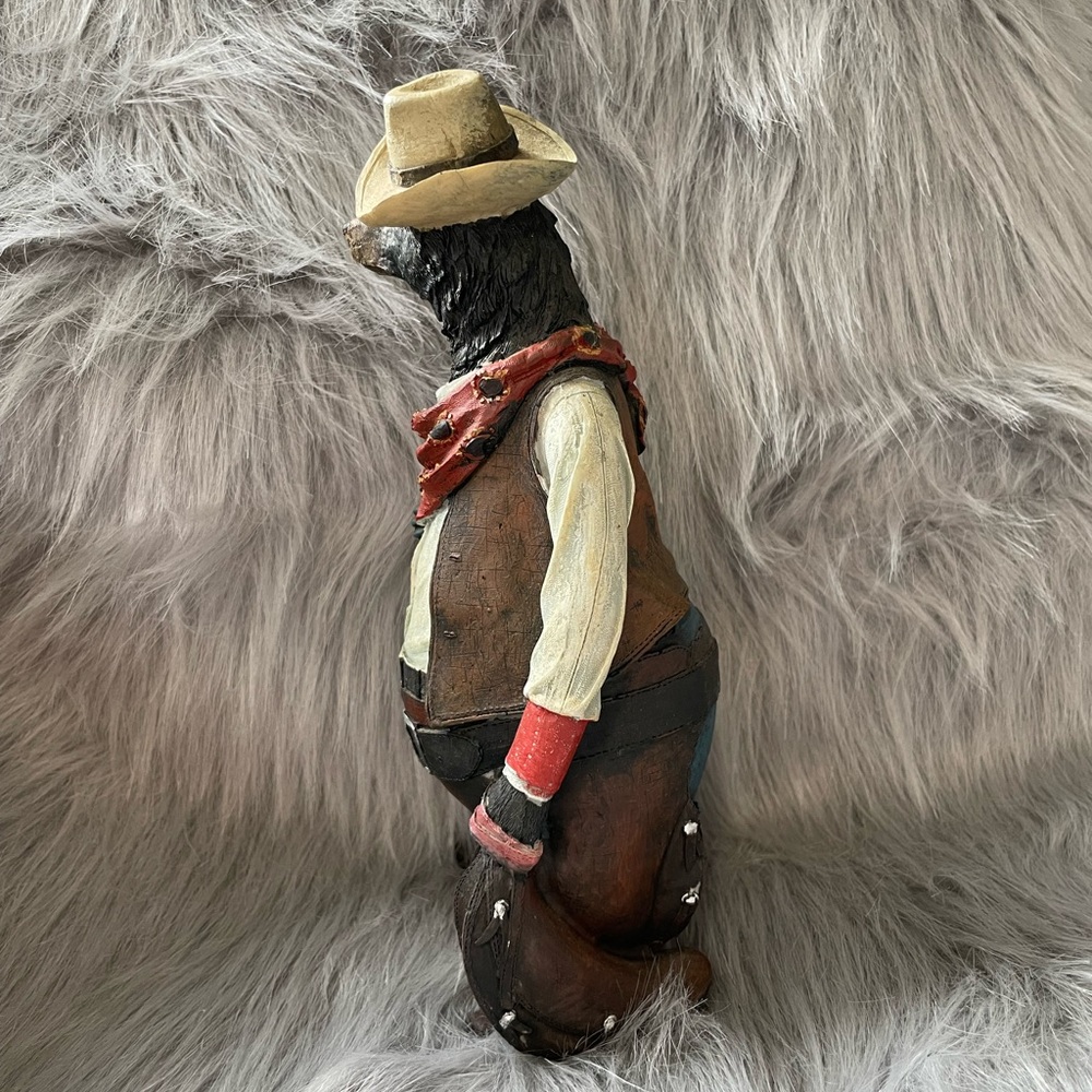 Unbranded resin Cowboy Bear Figurine with Red Bandana. - Picture 4 of 4
